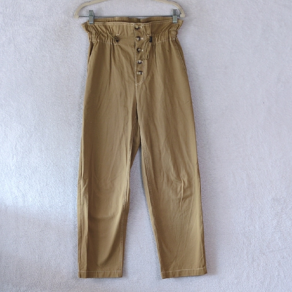 Urban Outfitters Tan Paper Bag Cinch Pants Size XS
